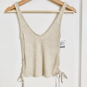 Urban Outfitters Project Social T Lace-up Crop Top NWT S